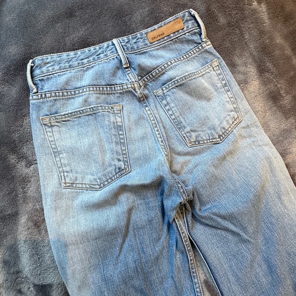 GRLFRND Carla Straight Leg Jeans Sz. 25 semi distressed high waisted medium wash - Picture 9 of 9